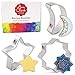 Ann Clark Cookie Cutters 3-częściowy Eid Mubarak/Islamski Ramadan zestaw foremek do ciastek z broszurą z przepisami, islamska gwiazda, księżyc