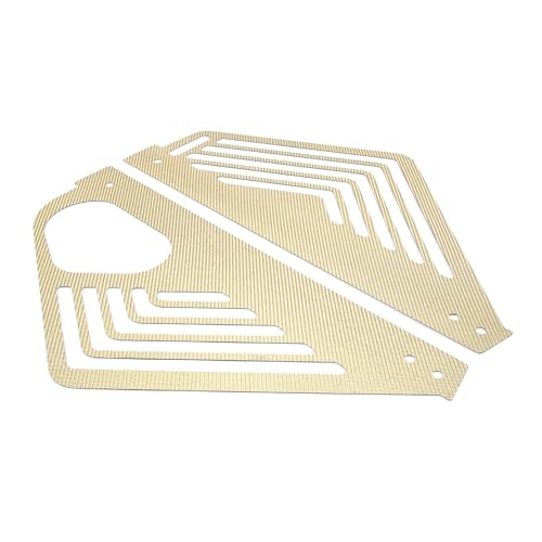 Image of TOYCIDFG Carbon Fiber Engine Bay Panel Cover, Left Right Splash Shield Oxidation Case Guard Compatible with C8 Corvette 2020-2023 Auto Interior Body Part Accessories (Carbon Fiber - Yellow)