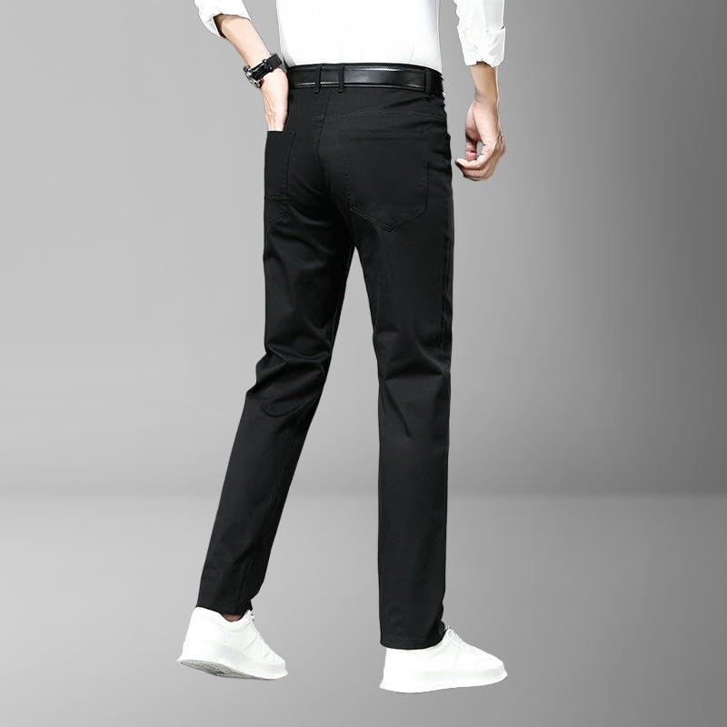Pantalon décontracté homme ample mi-saison couleur unie tendance