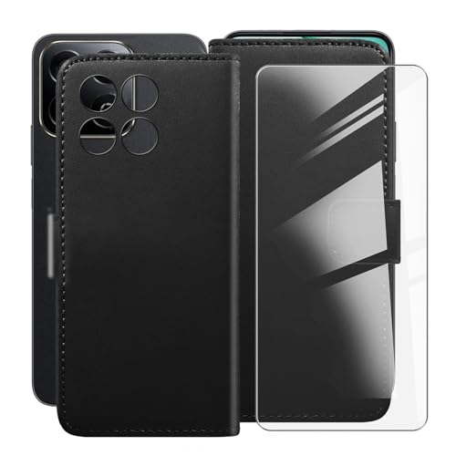 Protection Honor X7c 5G Alt-NX1 coque portefeuille cuir et verre