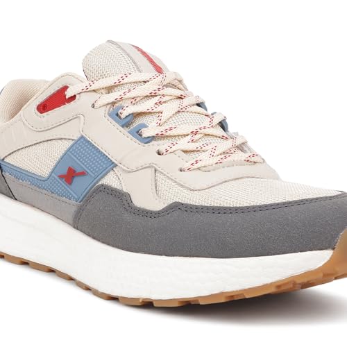 Image of Sparx Sports Shoe SM-992 Dark Grey Red for Men