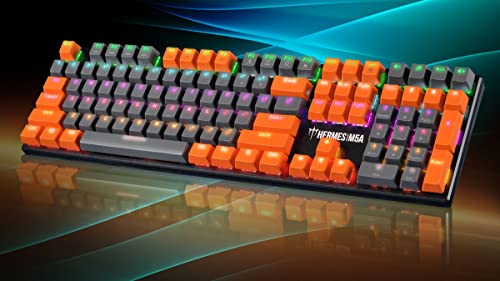 Image of GAMDIAS Hermes M5A Mechanical Gaming Keyboard, Multi-Colored LED Effect and N-Key Rollover (Hermes M5A), Black