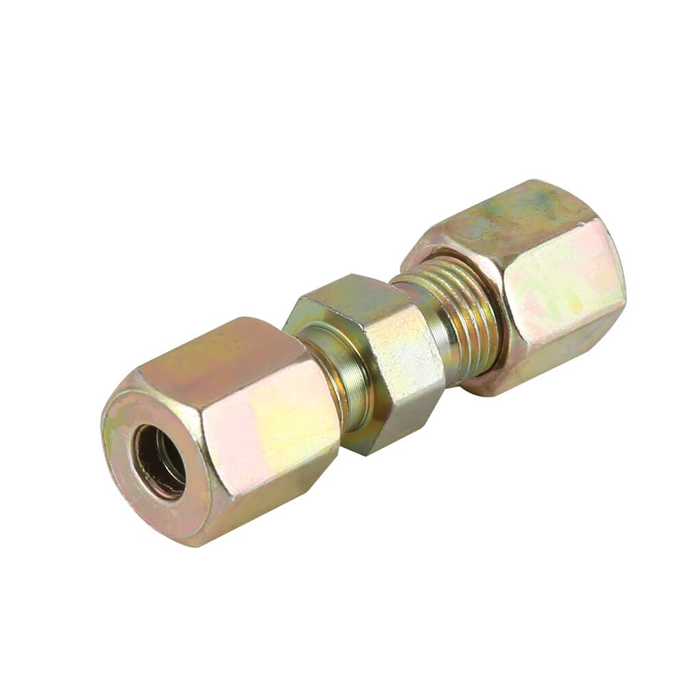 Kit di 10 connettori per tubi del freno, raccordi per tubi del freno, kit di tubi freno da 3/16", "raccordi a compressione in ottone autobloccante da 4,75 mm, kit di tubi freno auto