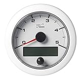 VDO Marine 3-3/8' (85mm) OceanLink Tacómetro 5000 RPM - Blanco [A2C1065800001]