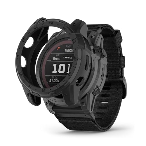 GARMIN(�K�[�~��) tactix 7 AMOLED �p �J�o�[ �P�[�X �A�b�v���E�H�b�`�ی�J�o�[ �yHUKWIMO�z �Ռ������� �ȒP�Ȏ��t�� ���R�Ȓ����ւ� ���͂ȃK�[�f�B�A�� �X�N���[���v���e�N�^�[ GARMIN(�K�[�~��) tactix 