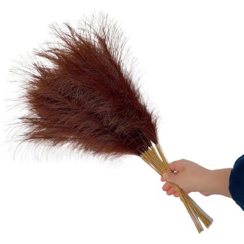 Pampas Grass Grande 55CM 10pcs Decorativo Flor Artificial miniatura 1