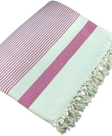 Bohemian Homes Naturel Bambu  ift Ki ilik Pike Koltuk  al  pembe 210 x 230 k rm z , extra large