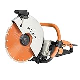 Evolution R14DCT 14” Electric Concrete Saw | High-Torque 20A Motor | 5-1/8” Cut Depth | Auto ON/OFF Dust Suppression | No Gas, Low Maintenance | 14” Diamond Blade | Heavy-Duty | 20A Plug