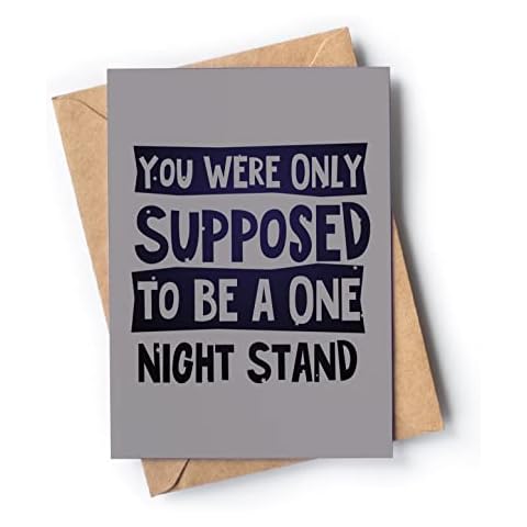 Funny anniversary card for him or her with envelope | Fun and joke present for birthday for husband or wife | Naughty card for Valentine’s Day | Dirty love card for boyfriend or girlfriend Cover