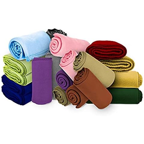 Imperial Home 50x60 Soft Fleece Throw Blanket, Throw Blanket for Couch, Travel, Bed, Any Room, Travel Essentials, Lightweight Blanket, Fall Blankets & Throws, Cozy Blanket (Assorted) Cover