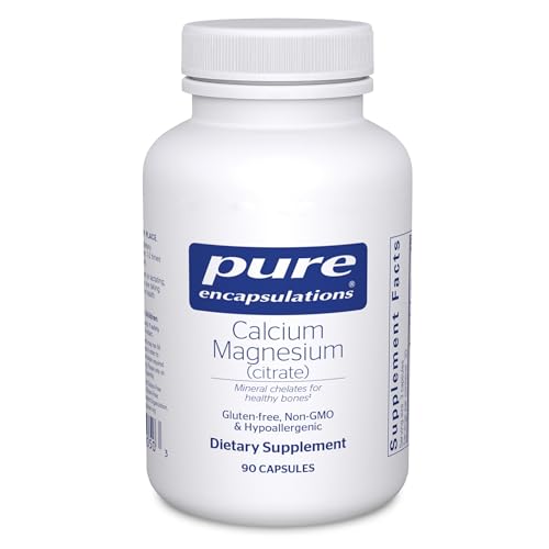 Pure Encapsulations Calcium Magnesium (Citrate) - 240 g Calcium & 240 g Magnesium - Bone Health Support* - Non-GMO & Vegan - 90 Capsules