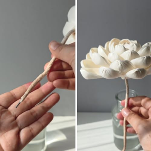 Difusor de flores madera natural Sacred Lotus 2 pcs miniatura 2