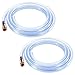 Wadoy Siphon Hose Gas/Oil/Water/Fuel Transfer Siphon Hand Pump Self Priming Shaker Hose 6' (2 Pack)