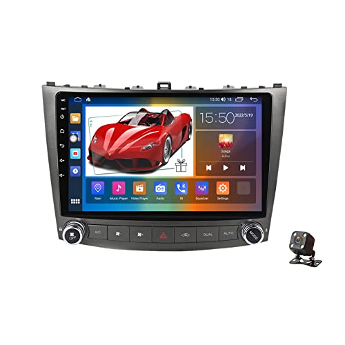 DLYAXFG Android 11.0 Radio Pantalla 2-DIN Coche Equipo Musica para Lexus IS 2005-2012 GPS Navegador 10'' MP5 Multimedia Video Player Bluetooth Receiver con 4G 5G WiFi SWC Carplay,M100s