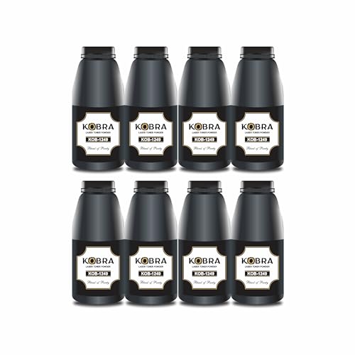 ProDot Kobra 1249 Laser Toner Powder Compatible with HP 12A, 15A, 49A, 53A, 505A, 11A, 51A, 55A, 16A, 42A, 64A & Canon 303, 308, 309, 315, 324 Toner Cartridges (100g, Pack of 08)