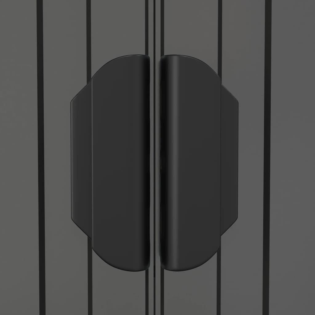 Garden Shed Light Gray 75.6""x42.5""x87.8"" Galvanized Steel,HeavyDuty Galvanized Steel Garden Shed for Outdoor Tool and Equipment Storage Storage & Home Organization, Outdoor Storage