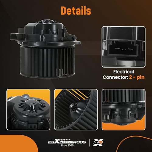 Image of maXpeedingrods 700345 HVAC Heater Fan Blower Motor w /Wheel Fit for Hyundai Ioniq Electric /Hybrid 2017-2019 Plug-in Hybrid 2018-2019; for Kia Forte 2019-2022 NIRO Hybrid 2017-2019# 97113G2000 PM4691