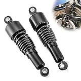 WSays Rear Shocks Lowering Kit 10.5 Inch Preload Adjustable Compatible with Harley Sportster 883 1200 1988-2003 and 2004-2022 Gloss Black