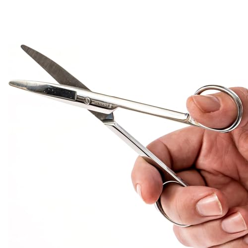 Curved Ostomy Scissors Stainless Steel Blunt Tip