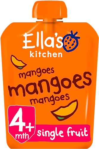 Ella's Kitchen Organic Mangoes Pouch 4+ Months, 70g
