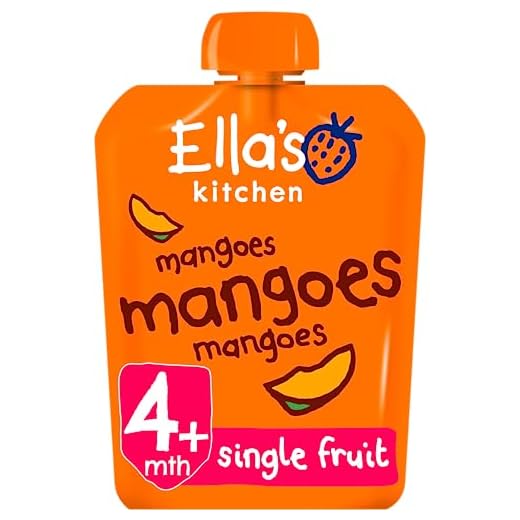 Ella's Kitchen Organic Mangoes Pouch 4+ Months, 70g