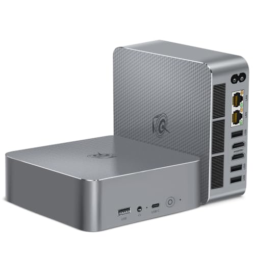 Beelink EQR5 Mini PC�AAMD Ryzen 7 5825U �v���Z�b�T(8C/16T�A�ő�4.5GHz)�A32GB DDR4 RAM 500GB NVMe PCIE3.0x4 SSD�A�~�j�R���s���[�^�[�T�|�[�g4K�f���A���X�N���[���f�B�X