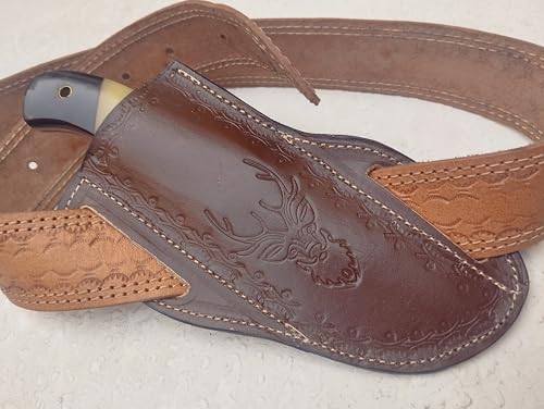 Personalized hand Crafted Leather sheath, for 7 in to 9 in knives, Knife carry pouch, USA, Best Gift for all