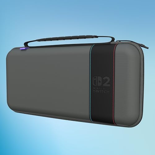 Turtle Beach PlayTrek Étui de Voyage Charcoal Black sous Licence Officielle de Nintendo pour protéger Votre Nintendo Switch 2