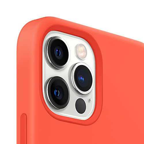Image of Apple iPhone 12 Pro Max Silicone Case with Magsafe - Electric Orange