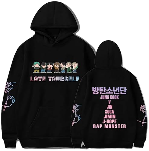 Women Jungkook Suga Jimin V Rap Jhope Jin Hoodie Sweatshirts Love Yourself Hoodies Sweater Merch Merchandise