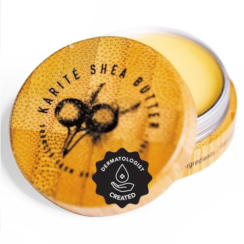 Karité Baume à Lèvres Nourishing Lip Balm – Intense Lip Moisturizer for Dry Lips, Shea Butter, Organic Jojoba & Rosehip Oil Blend, Dermatologist-Formulated & Approved, Cruelty-Free & Hypoallergenic