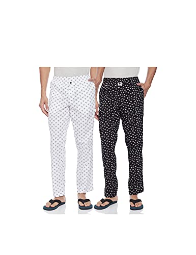 Image of Amazon Brand - Symbol Cotton Men Casual Style Pajama Bottom (Pack Of 2)
