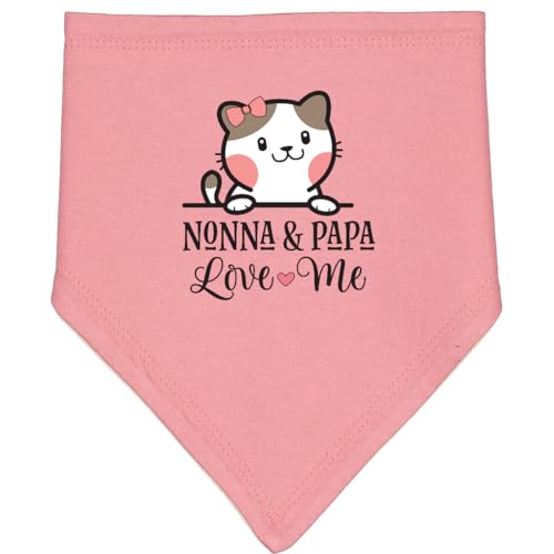 inktastic Nonna and Papa Granddaughter Cat Baby Bandana Bib