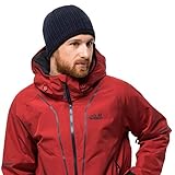 Strickoptik Jack Wolfskin STORMLOCK RIP RAP CAP winddichte Mütze, Night Blue, M