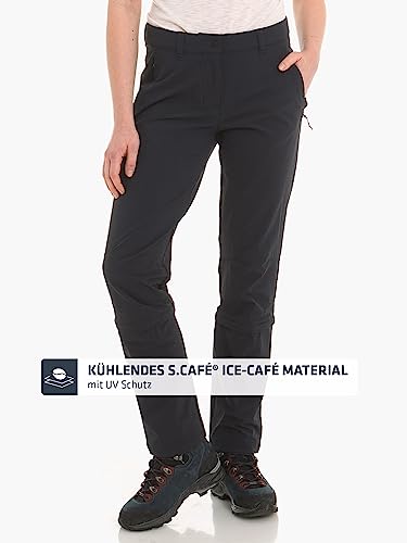 Schöffel Damen Pants Engadin1, strapazierfähige Damen Hose für Wanderungen, wasserabweisende Outdoor Hose mit sportlichem Schnitt