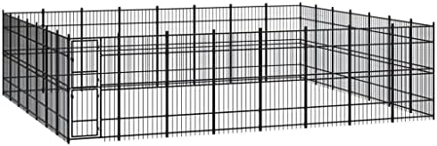 Aisifx Outdoor Dog Kennel Steel 555.5 ft²,Heavy Duty Kennel for Large Dogs Outside Yard,Strong Dog Crate Cage Playpen Fence Expen, Dog Enclosures Dog Pen Dog Pins for Outdoor Dogs Run