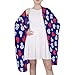 SyXIOP Fashion Navy Blue Heart Leopard Long headscarf cute gifts for women for head bufandas para mujer