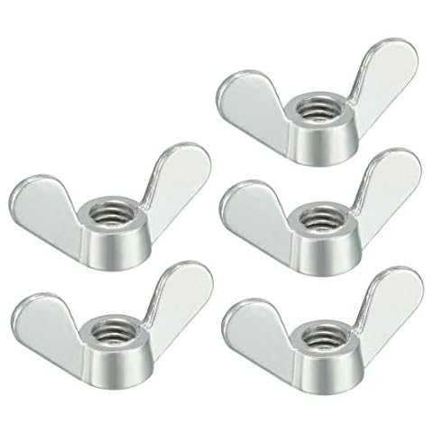 sourcing map M6 Zinc Plated Wing Nuts Cover