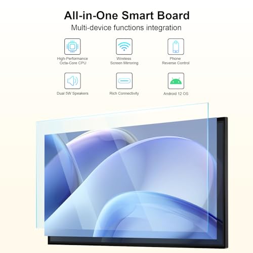 Image of 49 inch Smart Board - 8-Core 8K Android 12, RK3588 Chip, 8GB+64GB, Eshare Wireless Mirroring with Phone Control, for Classroom Teaching, Live Streaming, and Office Meetings (Board Only)