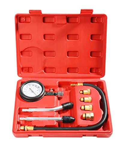 8 PCS Compression Tester Automotive,Small Engine Cylinder Test Pressure Gauge