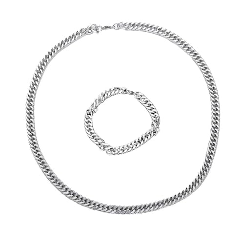 Juego de joyas Karma de acero inoxidable adiós a las alergias y joyas oscurecidas