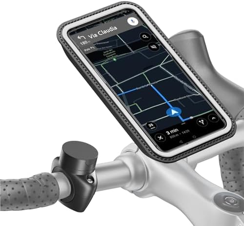 Shapeheart Motorcycle Bundle Boost Supporto Magnetico per Smartphone per Manubrio Attacco Moto (Black,XL