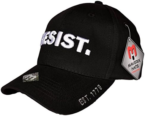 Resist Baseball Cap - Custom Caps Cool Caps Movement Equality Opposition Fascist Facist Rise Up Unite Anti Trump Hat Econscious Hat Eco Structured Twill Dump Environmentalist Greenpeace Impeach 45