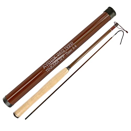 Aventik Tenkara Rods Pro IM12 Nano 6:4 Action 5 Most Used Sizes All Water Conditions Quality Carbon Tube Packing, Extra Spare Sections Included, Tenkara Fly Rods&Combo (12'9'' 11sec(Standard))
