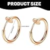 LAKJUOZ 4 Paires Boucle D'Oreille Homme Aimant De Boucles D'Oreilles Clips En Acier Inoxydable Pour Femmes, Hommes Ou Filles, Sans Perçage, Imitant Les Boucles D'Oreilles Anneaux Et Créoles #1