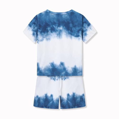 Image of Boys Clothes Size 6-12 Years Short Sleeve T-Shirt & Shorts Set Casual Spring Summer Outfits