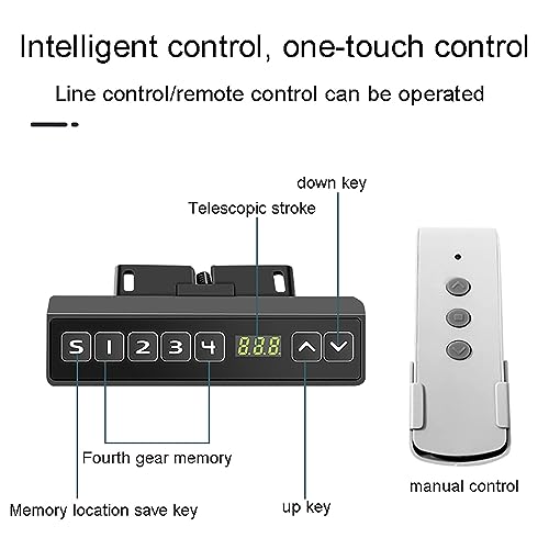 Soporte eléctrico para TV de pie ajustable con control remoto miniatura 6