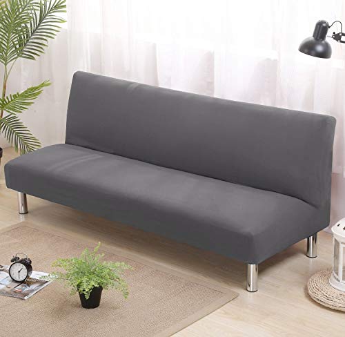 OKJK Funda Sofa Sin Brazos, Cubierta del Asiento del Sofá Cama Sin Brazos,Funda De Sofá Elástica Flexible, Cubre Sofa Protectoras para Banquetes (B58-G,S 150-185cm)