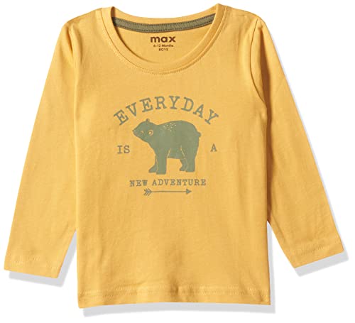 Image of Max Boy's Solid Regular Fit Tshirt