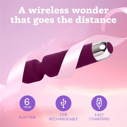 Image of Oliver James Wand Vibrator Sex Toy - 20 Patterns 8 Speeds Long Battery Life
